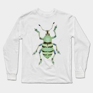 Papuan Green Weevil Digital Painting Long Sleeve T-Shirt